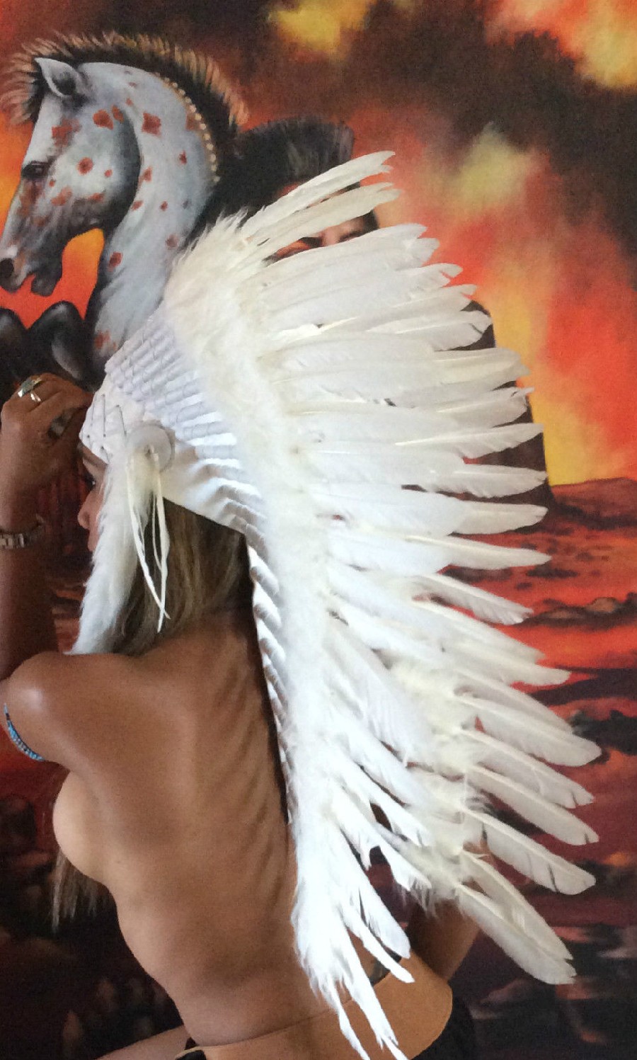 Warbonnet - Indianer Federhaube