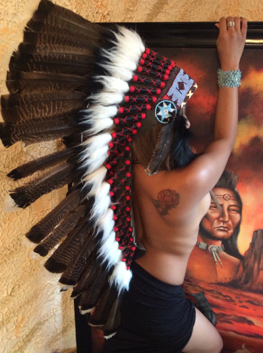 Indianer Federhaube
