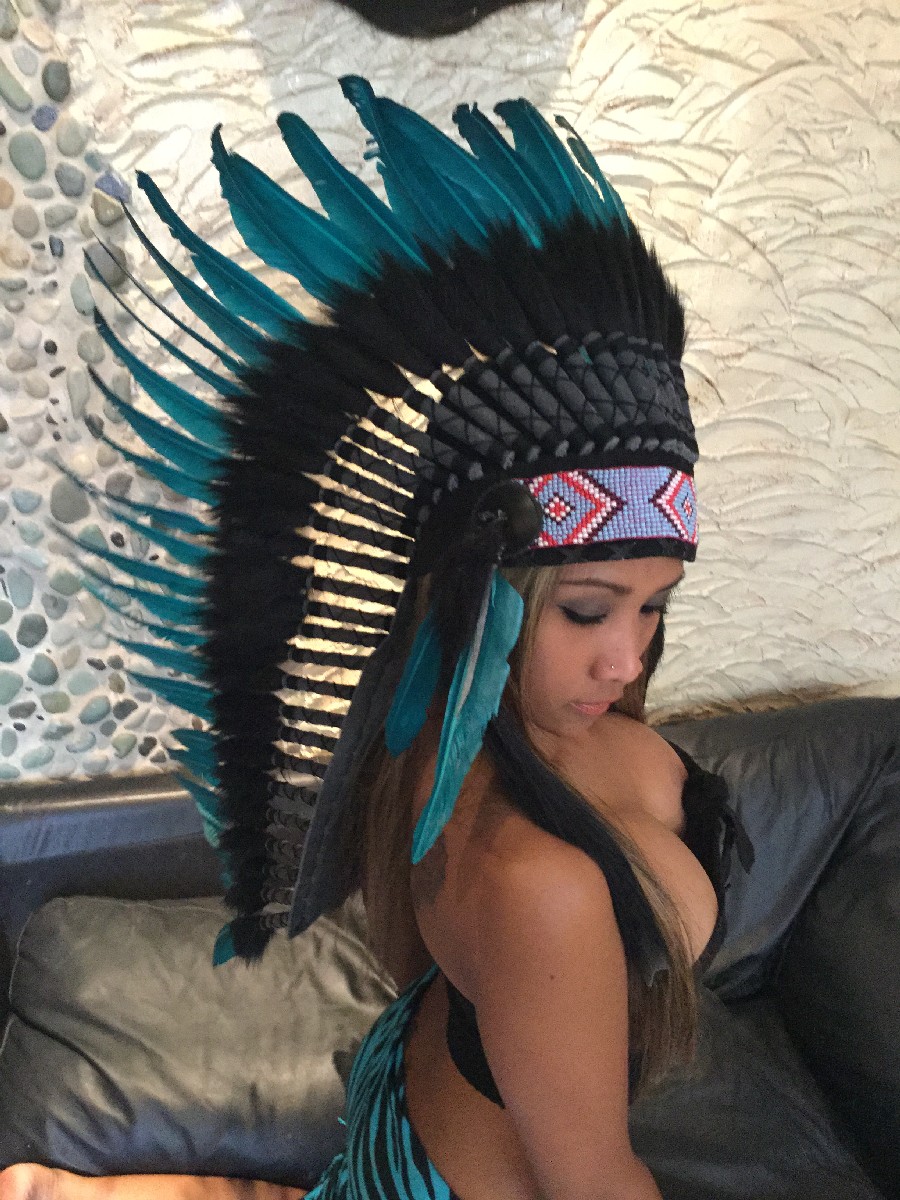 Indianer Federhauben