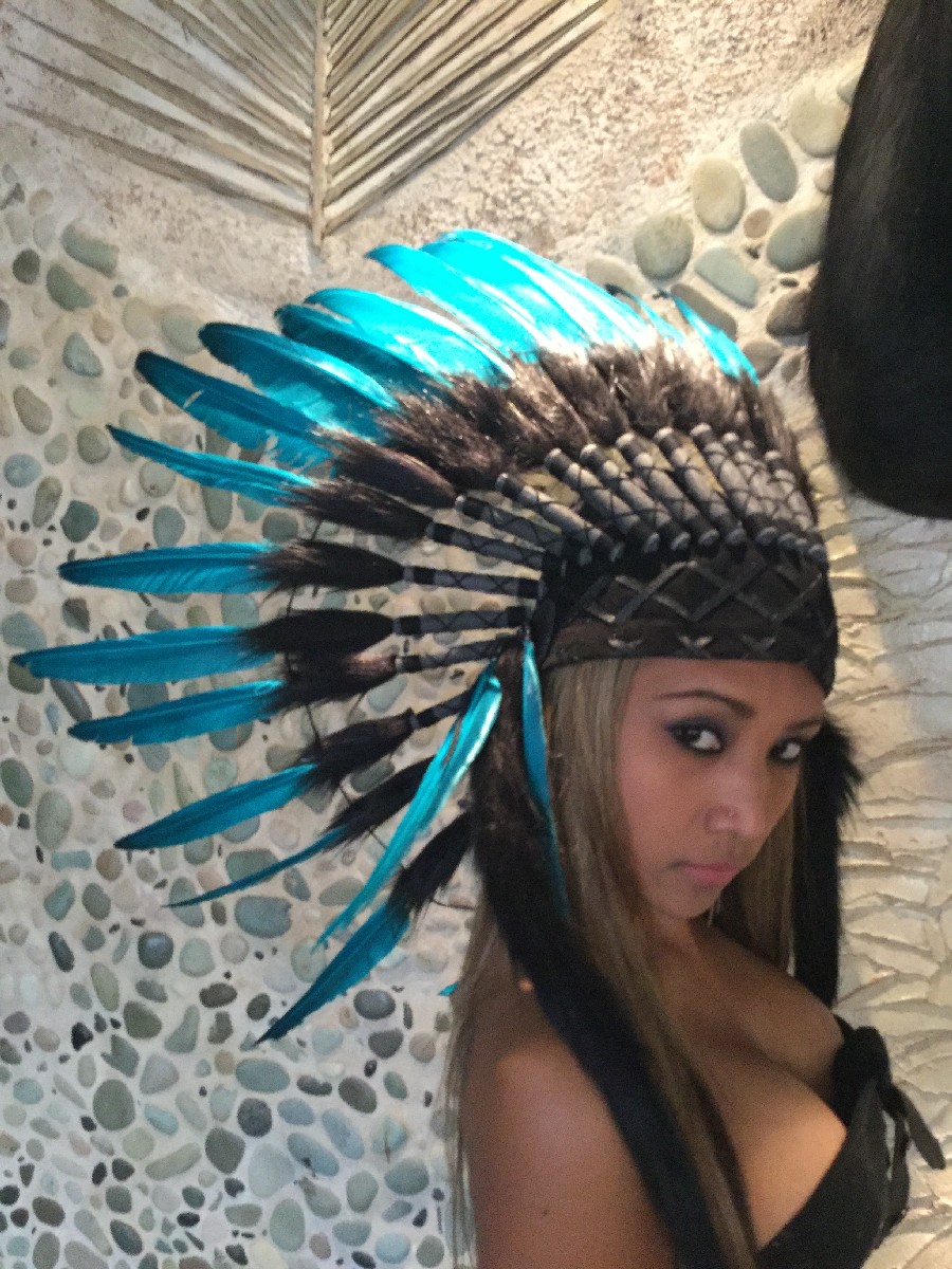 Indianer Federhaube